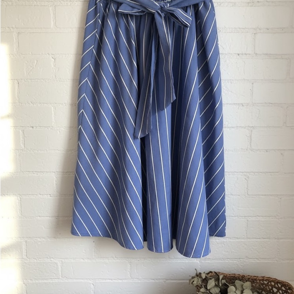 Blue Striped Women's Skirt